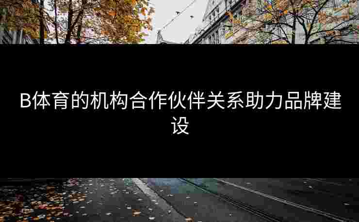 B体育的机构合作伙伴关系助力品牌建设