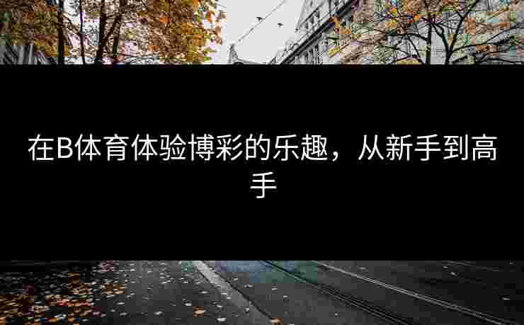 在B体育体验博彩的乐趣，从新手到高手