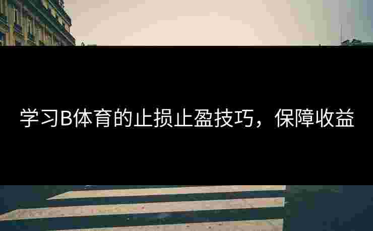 学习B体育的止损止盈技巧，保障收益