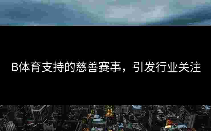 B体育支持的慈善赛事，引发行业关注